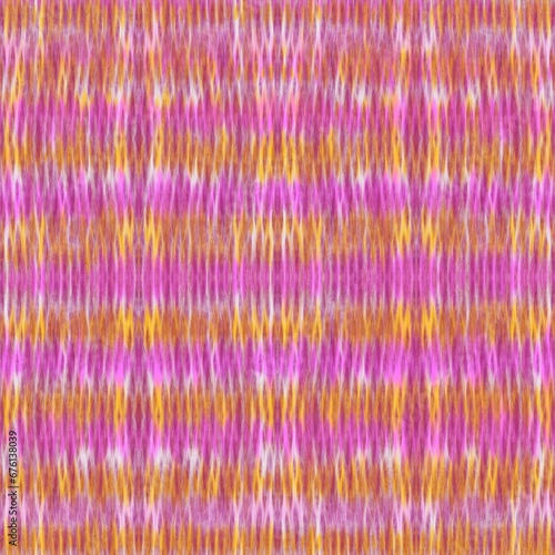 Ekat Illustrations seamless of local woven fabric patterns, dyed patterns, batik, mat weave patterns, pink soft tones. Opalescent color Abstract seamless pattern background art, stripe pattern, yarn