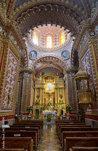 The baroque Santuario de la Virgen de Guadalupe in Morelia, Mexico photo