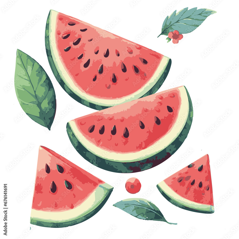 slices of watermelon slices of watermelon
