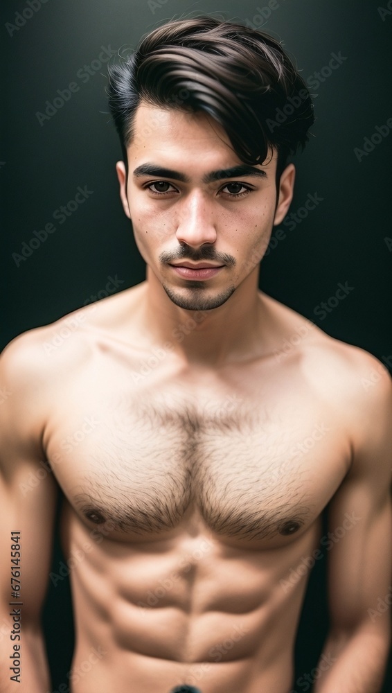 Fototapeta premium An athletic young man
