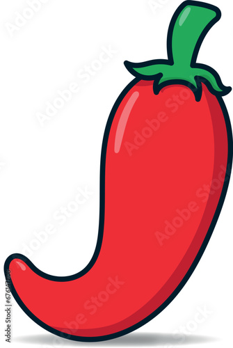 vector gratuito de chile rojo picante