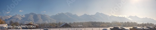 panorama of the mountains