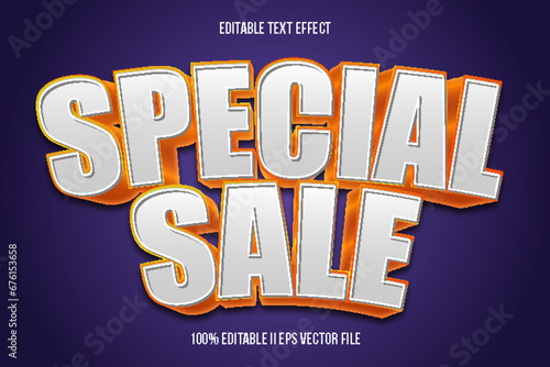 Special Sale Editable Text Effect 3d Emboss Gradient Style