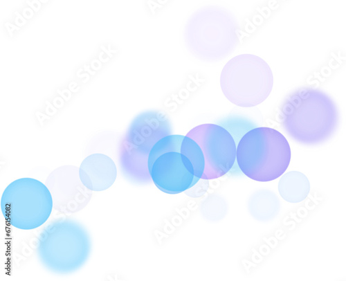 Backgroundless light. Bokeh lights with transparent background. Blue circular lights. Bokeh lights PNG. © Moon Project
