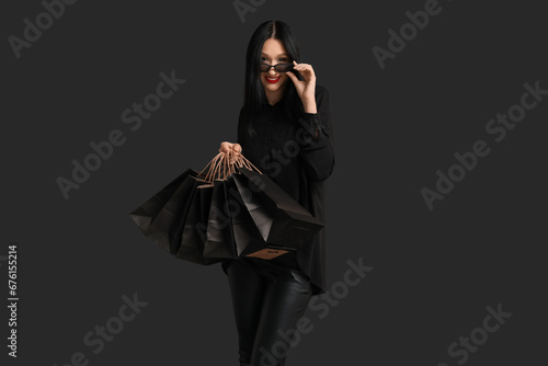 Beautiful stylish woman wit...