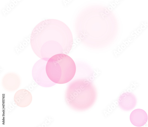 Backgroundless light. Bokeh lights with transparent background. Pink circular lights. Bokeh lights PNG. © Moon Project