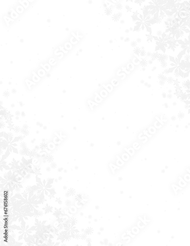Wallpaper Mural Snowflakes Frame Background. Snowfall Border Clipart Torontodigital.ca