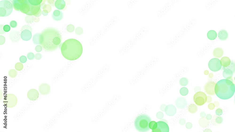 Backgroundless light. Bokeh lights with transparent background. Green circular lights. Bokeh lights PNG.
