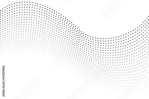 Abstract flow wave dots background. Abstract halftone background