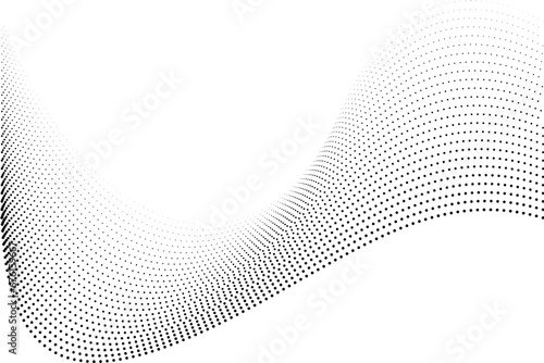 Abstract flow wave dots background. Abstract halftone background photo