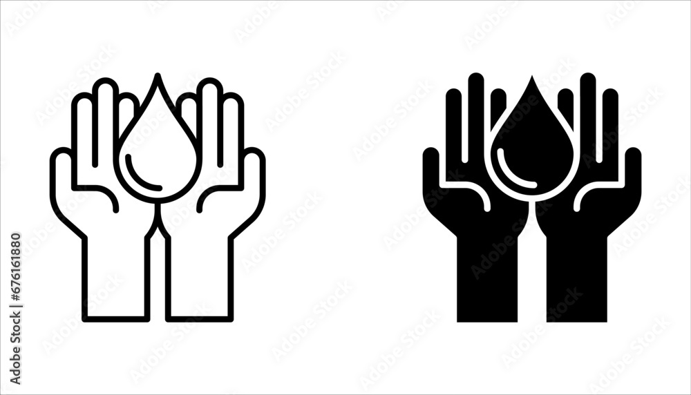 water drop icon set, hand with water logo. Dermatology test and dermatologist clinic icon set, business concept allergy free and healthy on white background water drop icon set, hand with water logo. Dermatology test and dermatologist clinic icon set, business concept allergy free and healthy on white background