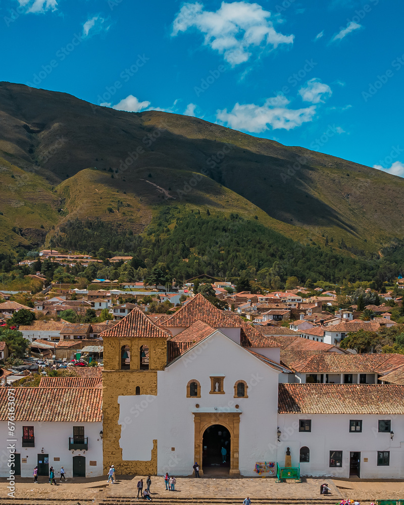Vista aérea de Villa de Leyva, Boyacá, Colombia