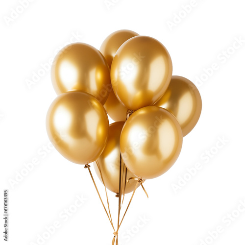 golden balloons