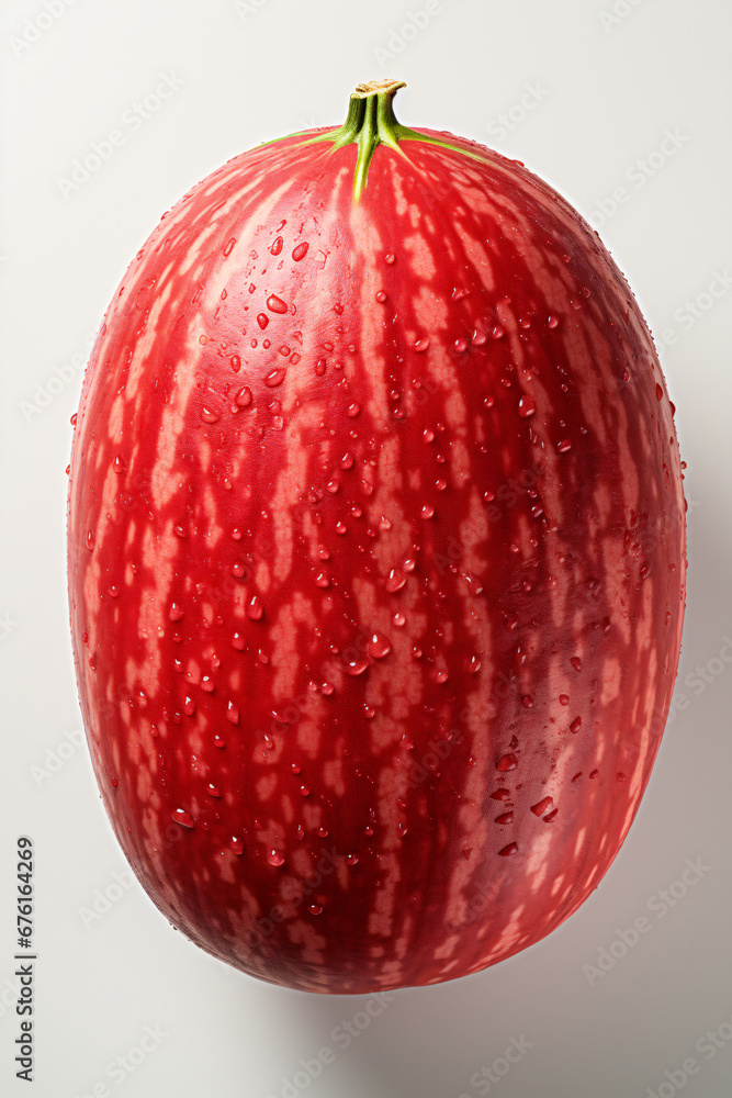 Fototapeta premium Portrait of watermelon. Ideal for your designs, banners or advertising graphics.