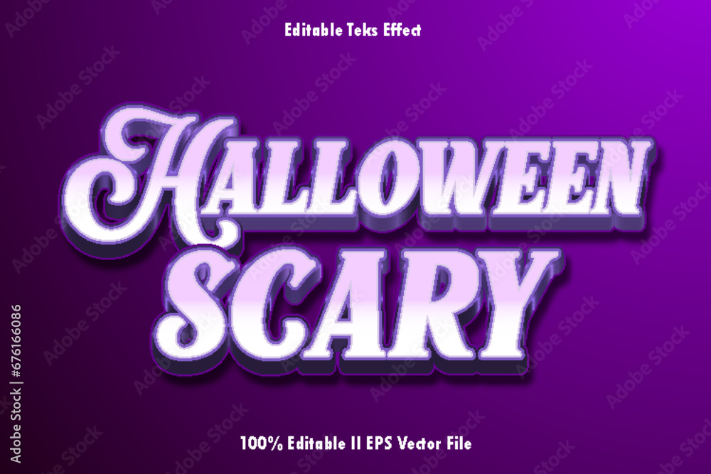 9. Halloween Scary Editable Text Effect 3d Emboss Gradient Style