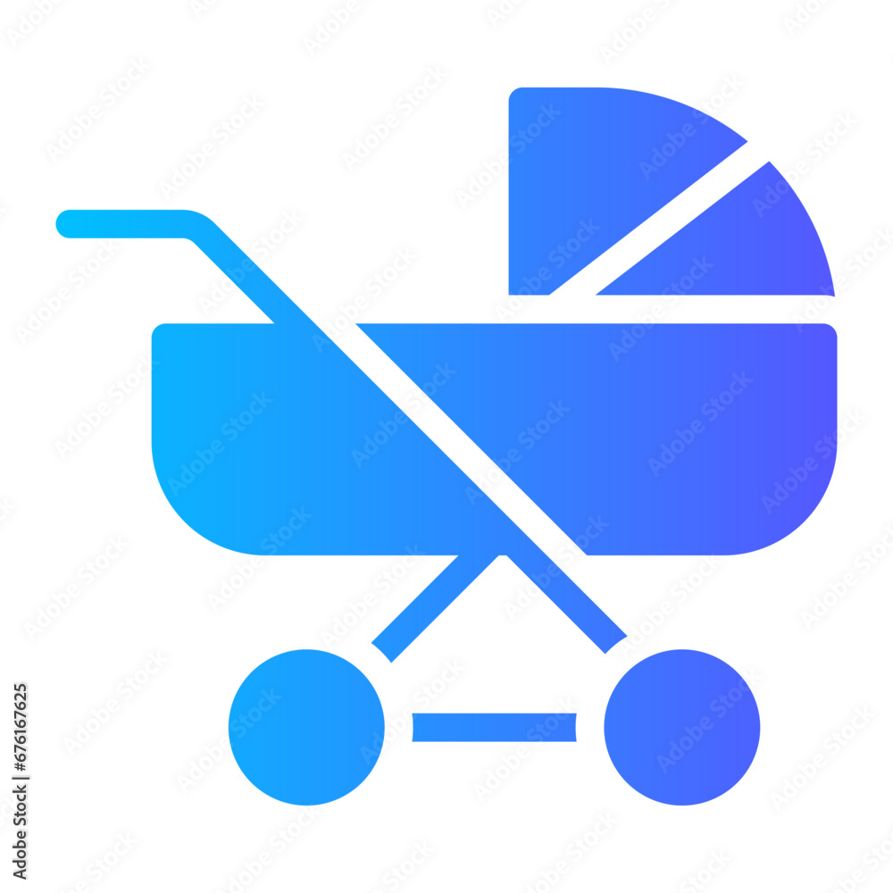 stroller gradient icon stroller gradient icon