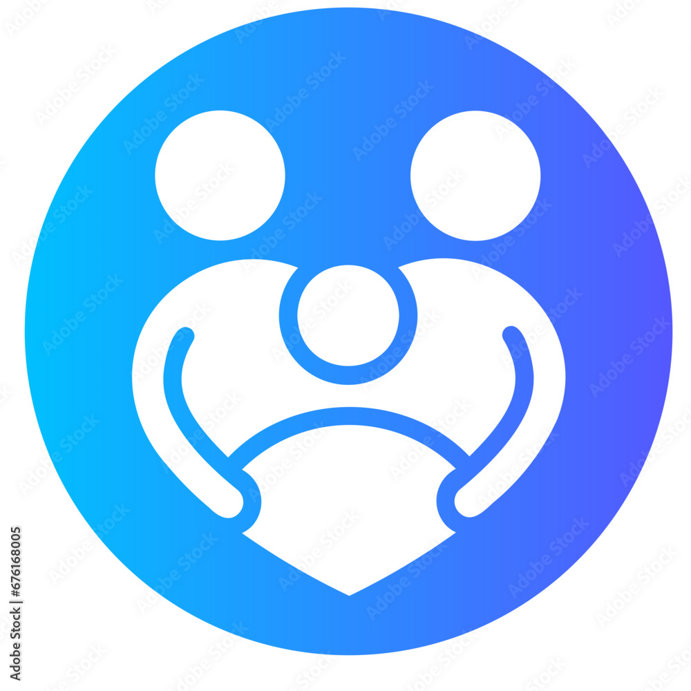 family gradient icon family gradient icon