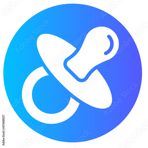 pacifier gradient icon