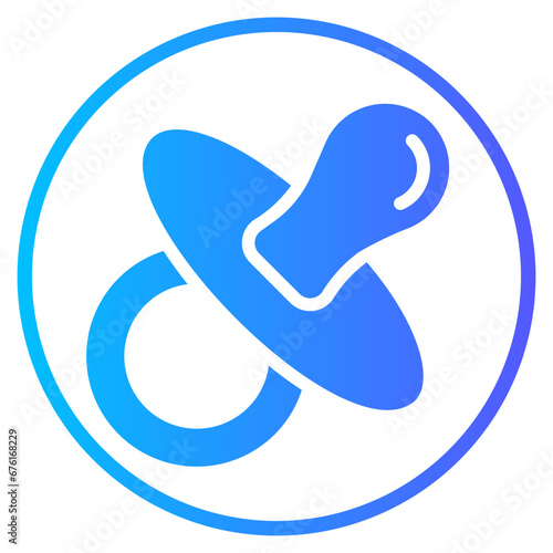 pacifier gradient icon