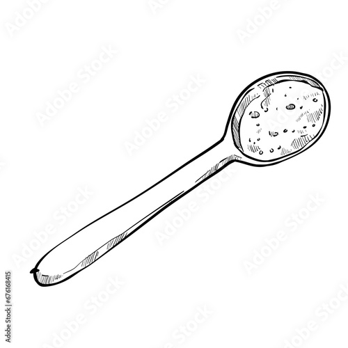 a spoonful of salt handdrawn illustration