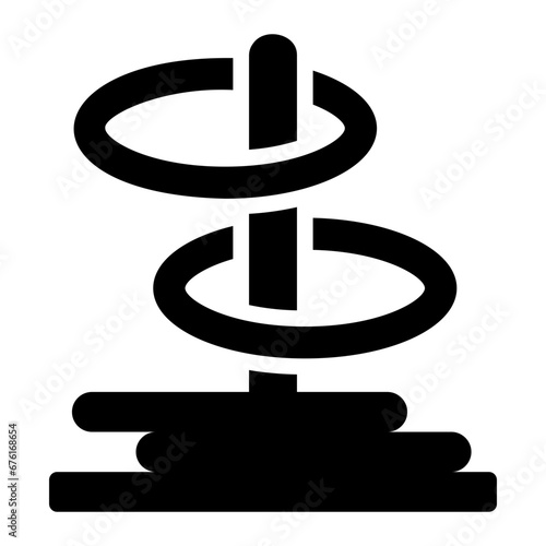 ring toss glyph icon