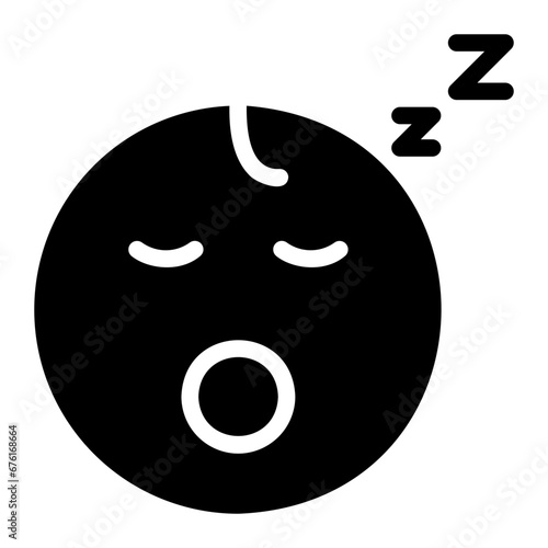 sleep glyph icon