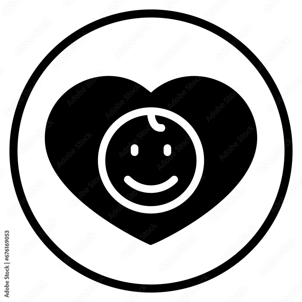 Fototapeta premium love glyph icon