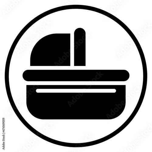 carrycot glyph icon