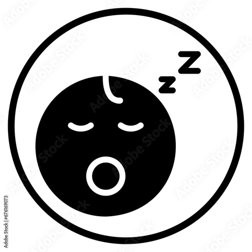 sleep glyph icon