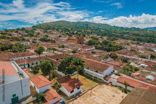 Obraz na płótnie Atardecer en Barichara, Santander, Colombia w salonie