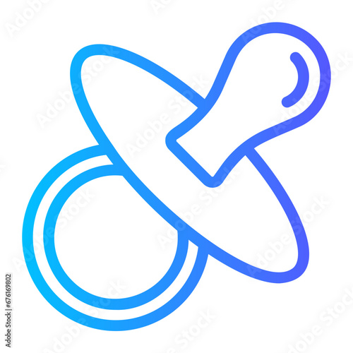 pacifier gradient icon