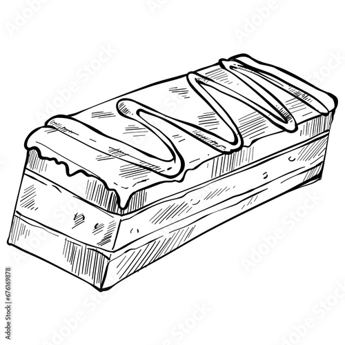 tiramisu handdrawn illustration