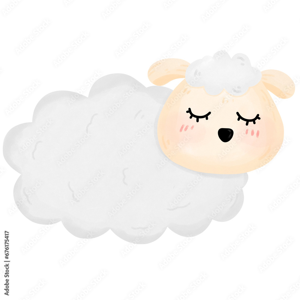 Obraz premium sheep cartoon 