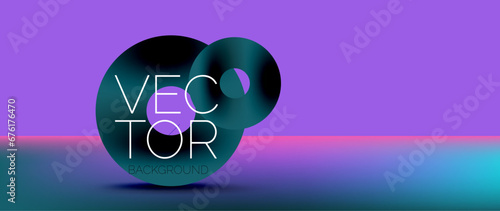 Podium background adorned with fluid gradient color geometric shapes. Eye-catching and modern design. The liquid gradients infuse element of fluidity and energy