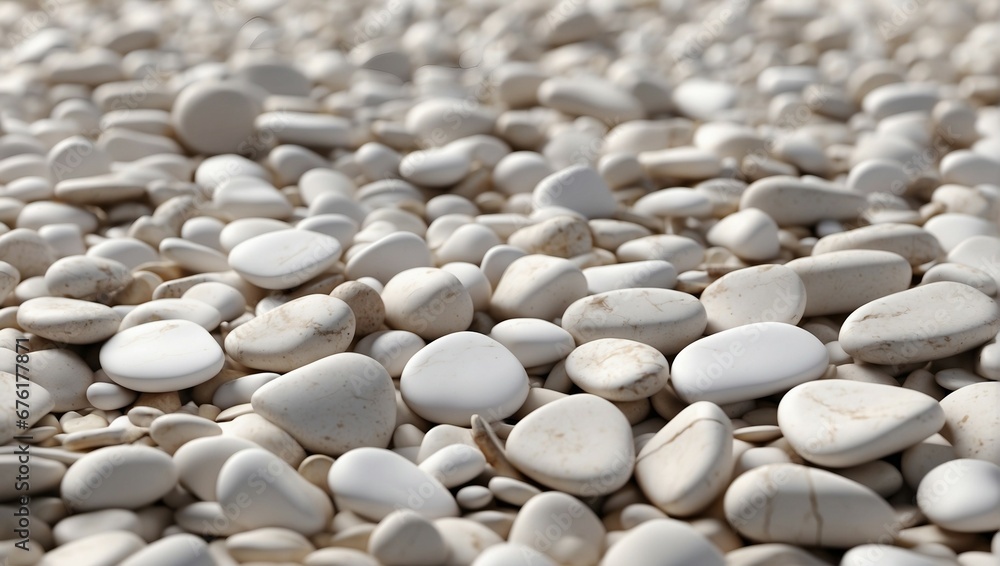 a close up of a bunch of white pebbles

