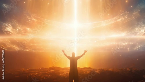 A wave of energy swept through the chamber as the mage raised their hands and uttered a single ancient word. A bright light filled the room and from it stepped a creature of pure energy