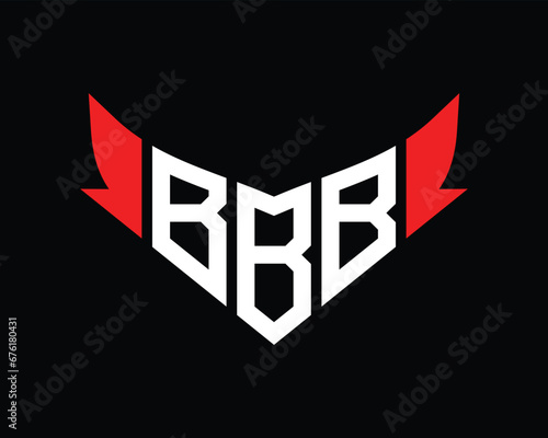 BBB letter logo design template. photo