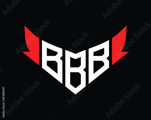 BBB letter logo design template.