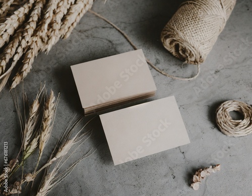 Chic Simplicity: Stylish Business Card Mockups for a Lasting Impression