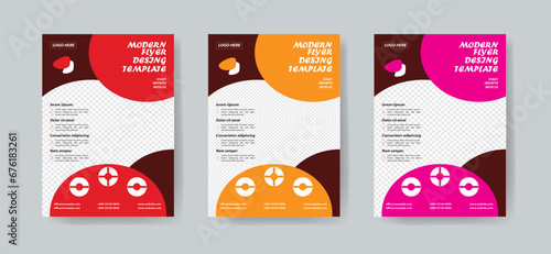 Creative Corporate & Business Flyer Brochure Template Design, abstract business flyer, vector template design. Brochure design, cover, annual report, poster, flyer