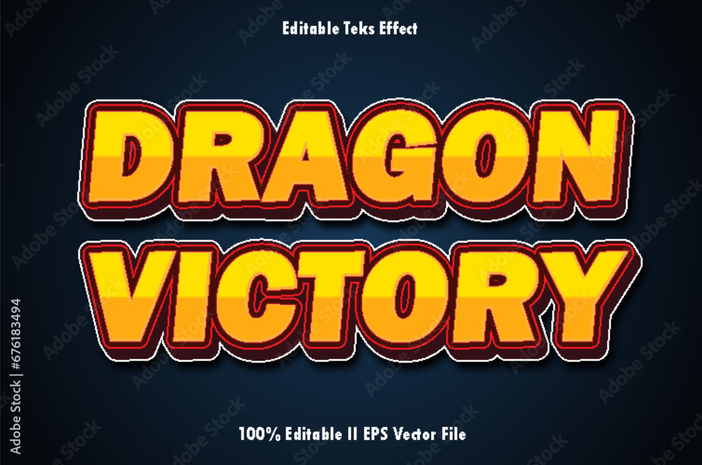 Dragon Victory Editable Text Effect 3d Emboss Gradient Style Dragon Victory Editable Text Effect 3d Emboss Gradient Style