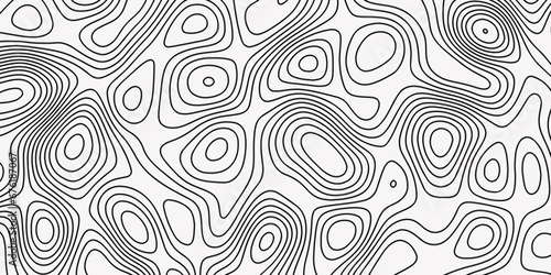 Map in Contour Line Light topographic topo contour map contour mapping of maps curvy wave isolines vector Black-white background from a line similar to Topographic Map in Contour Line Light