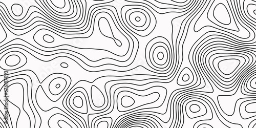 Map in Contour Line Light topographic topo contour map contour mapping of maps curvy wave isolines vector Black-white background from a line similar to Topographic Map in Contour Line Light