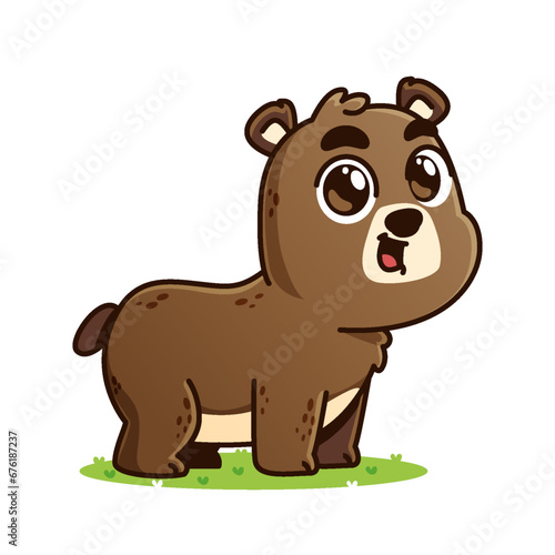 cute Bear cartoon  animal alphabet cute cartoon