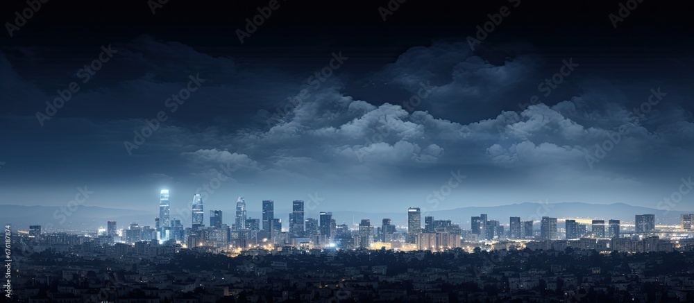Fototapeta premium The city of Tel Aviv located in Western Asia is often referred to as the cosmopolitan hub of Israel uniting a diverse population from all corners of the world on its map thanks to its strat