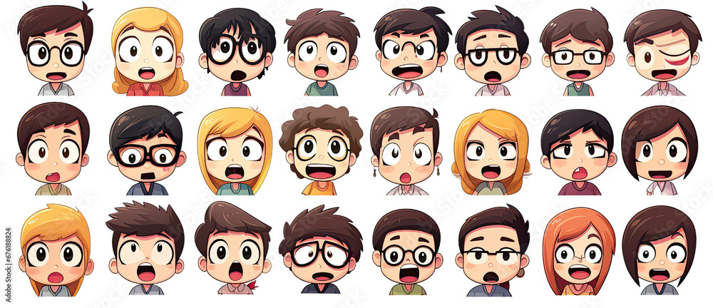 Collection of various people's facial emotion expressions, happy, sad, shocked, scared, angry, laughing, crying PNG file Collection of various people's facial emotion expressions, happy, sad, shocked, scared, angry, laughing, crying PNG file