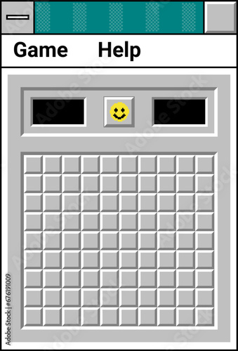 Interface of old game on windows operation system