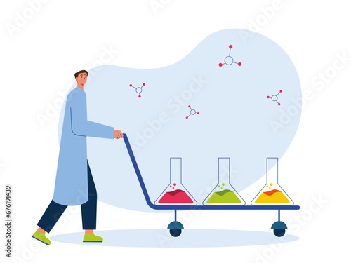 Laboratory illustration.