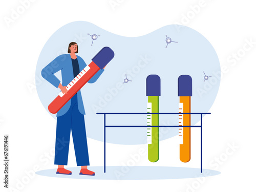 Laboratory illustration.