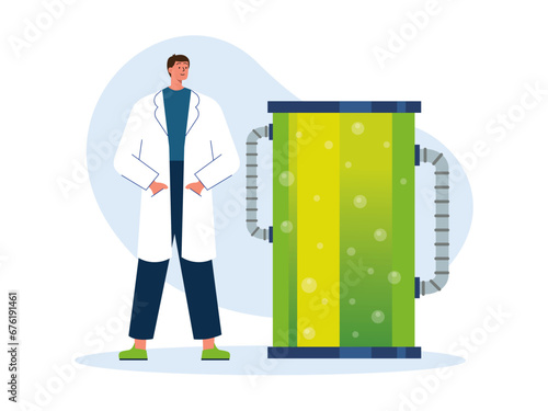 Laboratory illustration.